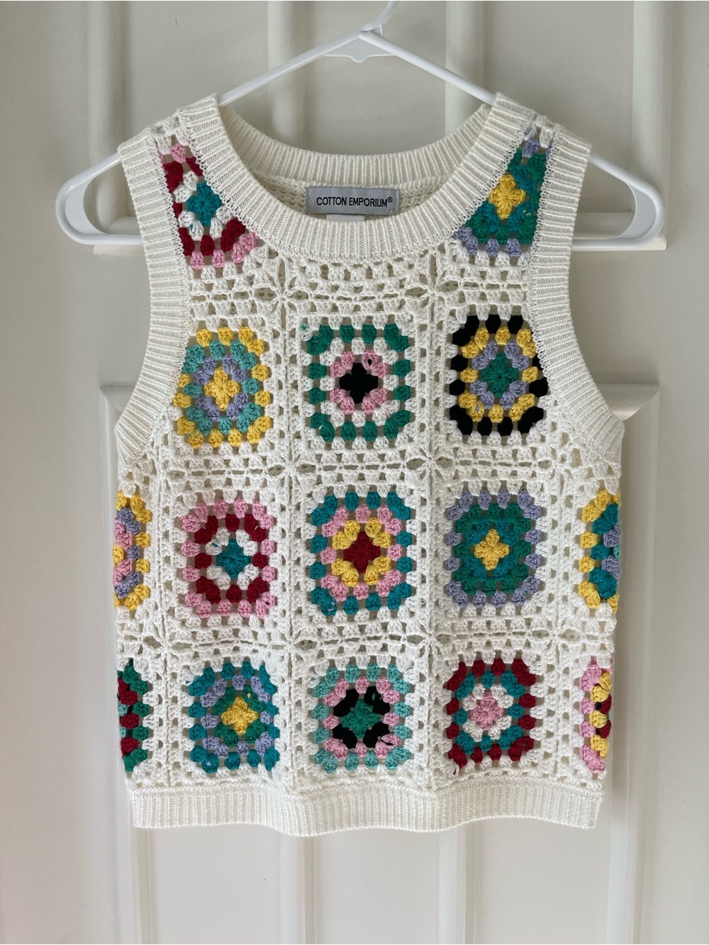 NWOT Cotton Emporium Crochet Sweater Tank
